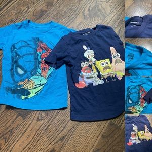 Toddler boys 2t character t shirt bundle